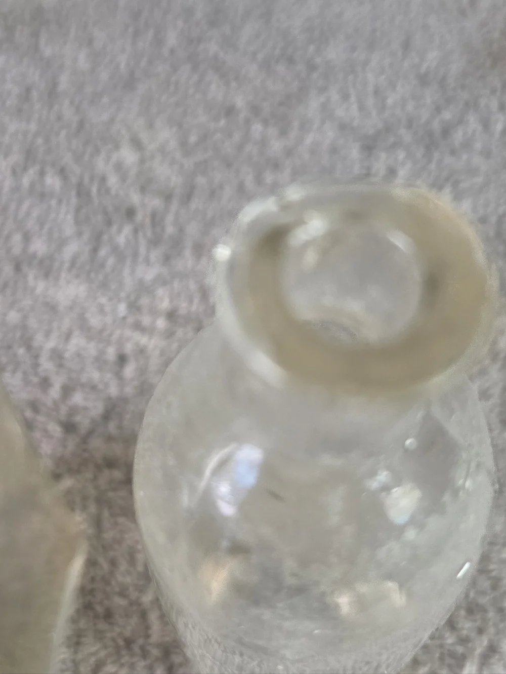 Clear Glass Bottle Set - Transparent Decorative Bottles